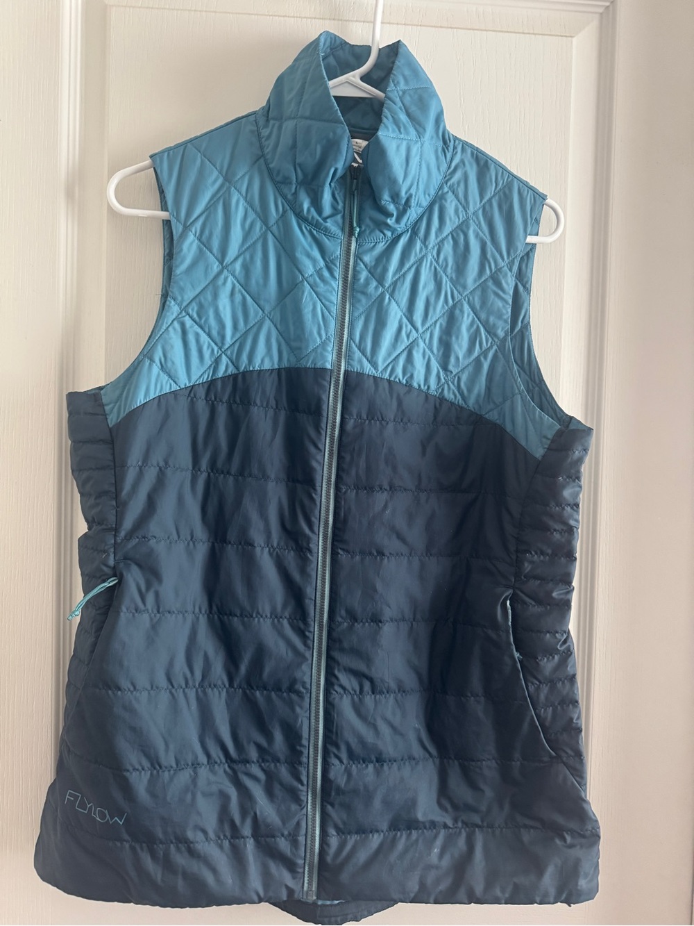 Flylow Women's Two-Tone Teal & Navy Quilted Packable Vest